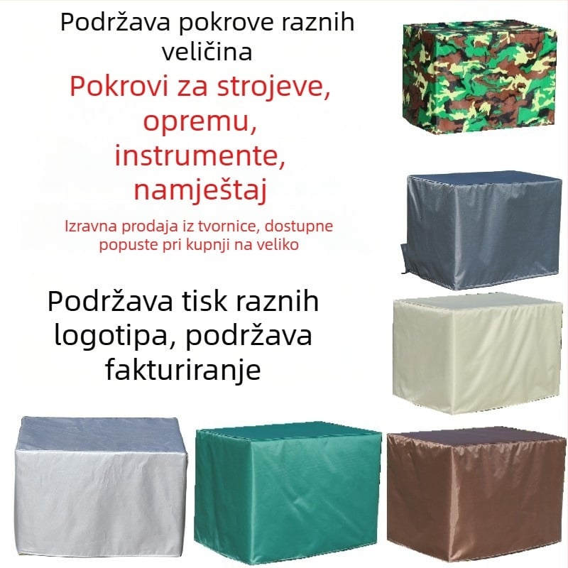 Navlaka za strojeve od Oxford tkanine 210 – prilagodljiva, jednostavan stil, vanjska upotreba, zaštita od prašine i kiše