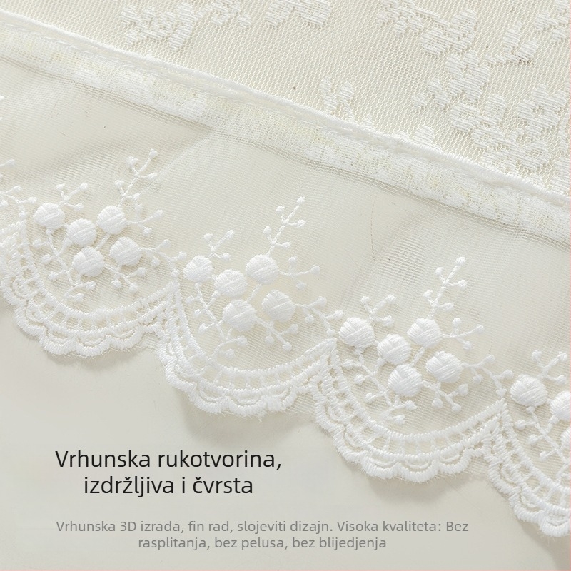 Cipkasti kružni prekrivač za stol za kavu, dnevna soba