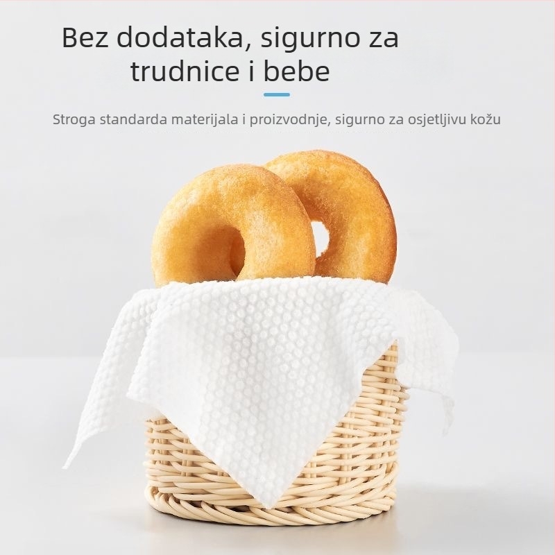 Jednokratna maramica za čišćenje lica, od biljnih vlakana, upija vodu i šminku, uklanjanje šminke