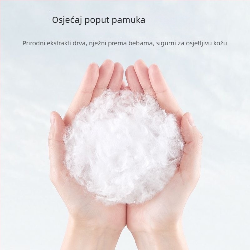 Jednokratna maramica za čišćenje lica, od biljnih vlakana, upija vodu i šminku, uklanjanje šminke