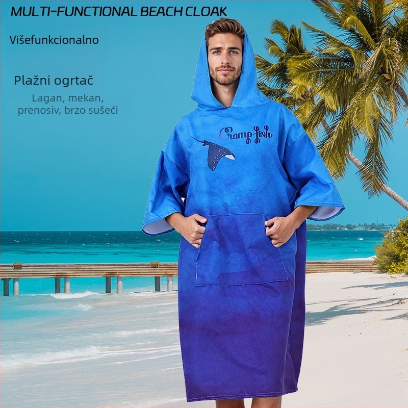 Yingxing – Kapuljača za plažu, mikrovlakna, brzo sušenje, 150D, 200–300 g