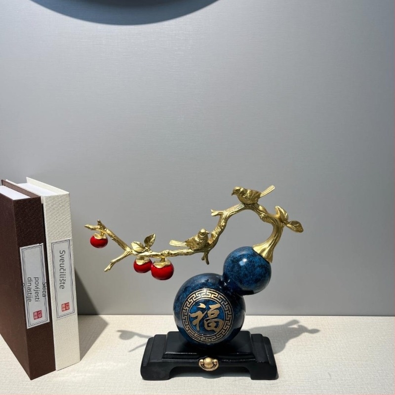 Dekorativna figura od smole, oblik kalabaša, moderni kineski stil, proces 16130103, brend Tianxi Porcelain Edge