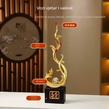 Dekorativna figurica za ulazni hodnik — smola, Novi kineski stil, marka Naland