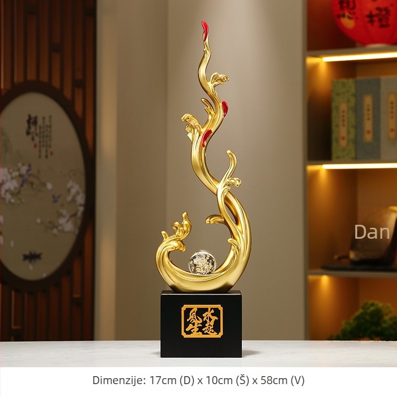 Dekorativna figurica za ulazni hodnik — smola, Novi kineski stil, marka Naland