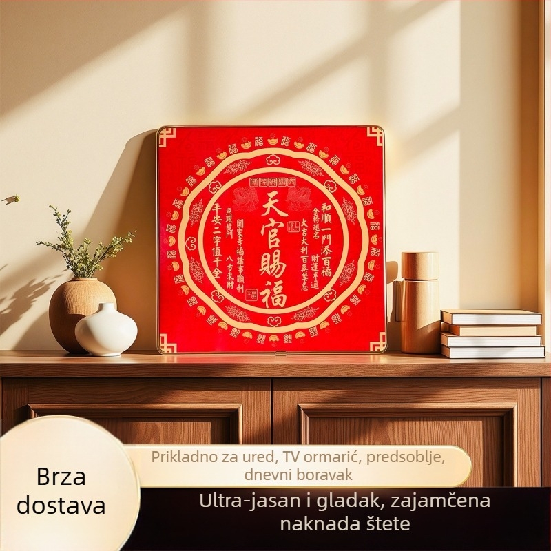Qilin stolna dekorativna figurica s nebeskim blagoslovom, vintage ručna izrada