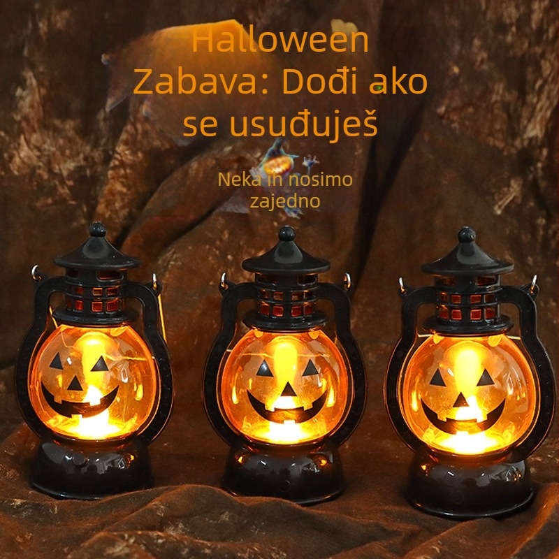 Halloween ukras za tortu s plug-inom – Prenosni lampion od buče, crtani stil, rekviziti za scenu (Materijal: Drugo; IP dopuštenje: Ne; Kategorija: Ukras za tortu s plug-inom; Kategorija proizvoda: Rekviziti scene)