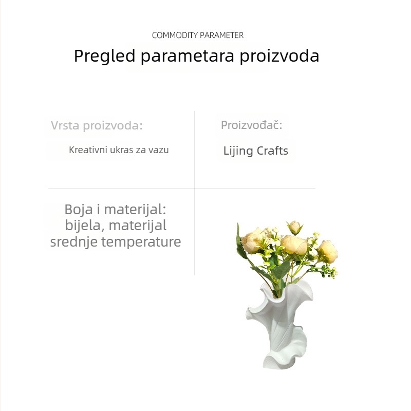 Keramička vaza za cvijeće, moderni minimalistički stil, marka Other