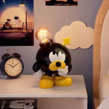 LED stolna lampa ukras od smole, jednostavan i moderan stil, injekcijsko oblikovana