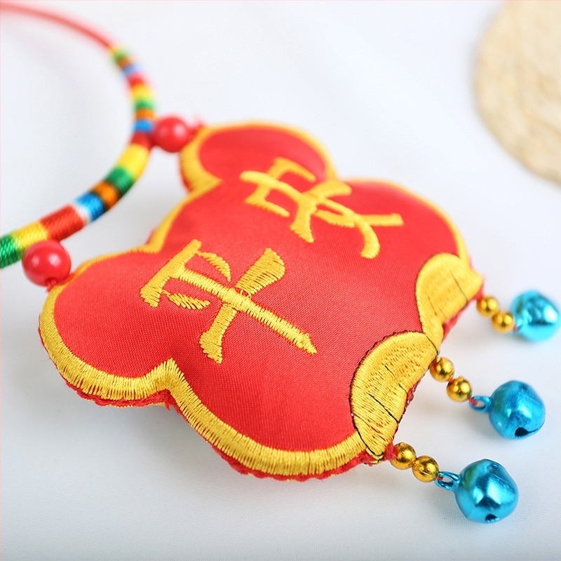 Dječja ogrlica od tkanine s tigrovom glavom i motivom životinja/zodijak CMS05