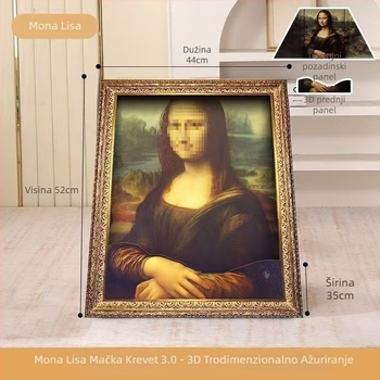 Mačja ploča za grebanje s gnijezdom i okvirom za fotografije, dizajn nadahnut uljem, otporna na grebanje, bez opadanja dlake, debela ploča, sladak stil (Brand: Drugo; Materijal: Drugo; Količina u kutiji: Drugo; Stil: Slatko)