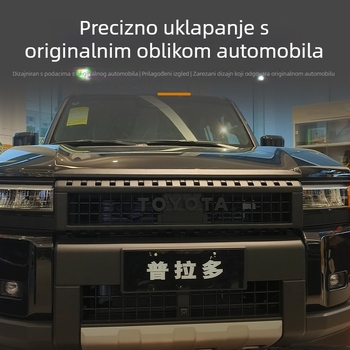 Naljepnica s literama za prednju rešetku emblema Toyota Prado LC250 – ABS, Marka Wanjuan, Kompatibilno s Toyota Prado LC250, Dekorativna zaštita
