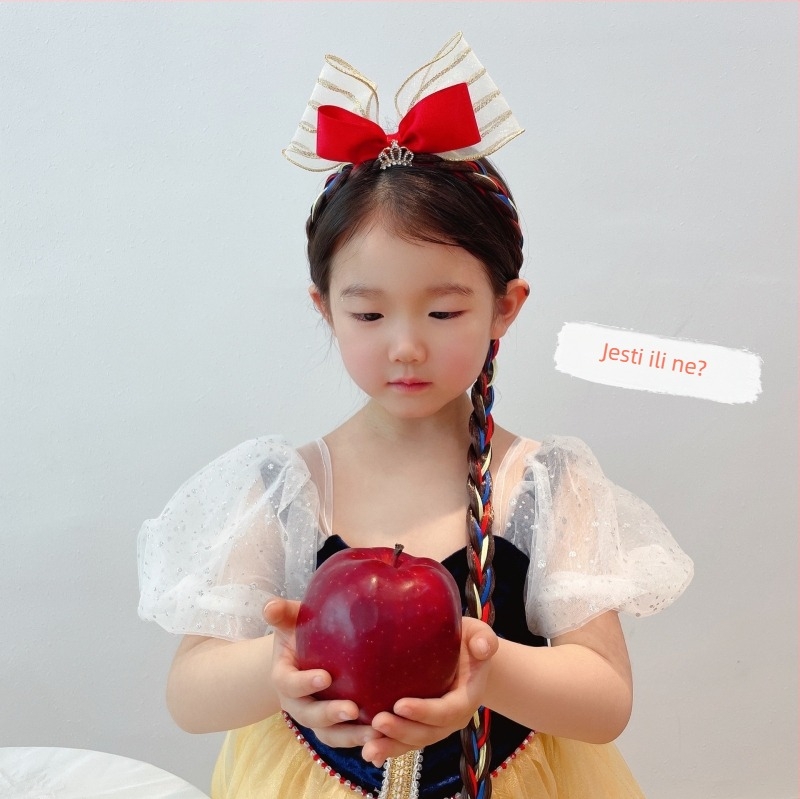 Kopča za kosu iz serije Princeza s mašnicom od tekstila, za djecu