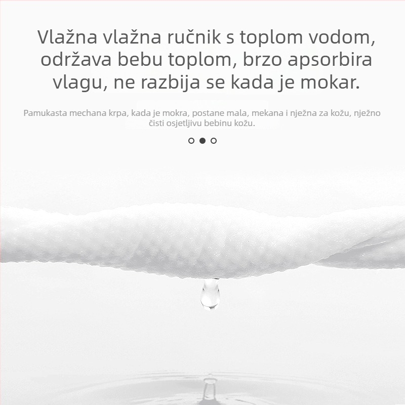 Jednokratne maramice za lice od neotkanog materijala, zgušćene, izvlačni dizajn, za mokro i suho čišćenje te uklanjanje šminke