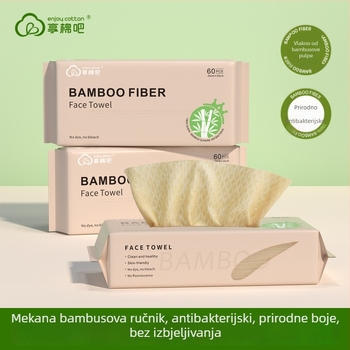 Jednokratne maramice za lice od bambusovog vlakna, Enjoycotton, ravno tkanje