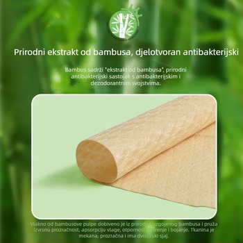 Jednokratne maramice za lice od bambusovog vlakna, Enjoycotton, ravno tkanje