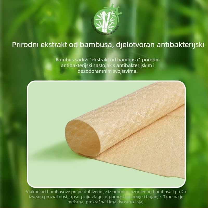Jednokratne maramice za lice od bambusovog vlakna, Enjoycotton, ravno tkanje