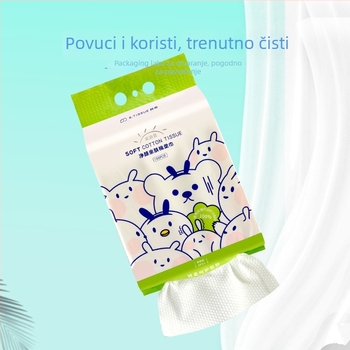 Shake towel jednokratna maramica za lice, zidna krpa za čišćenje, mokro/suho dvostruka uporaba, od drvenih vlakana
