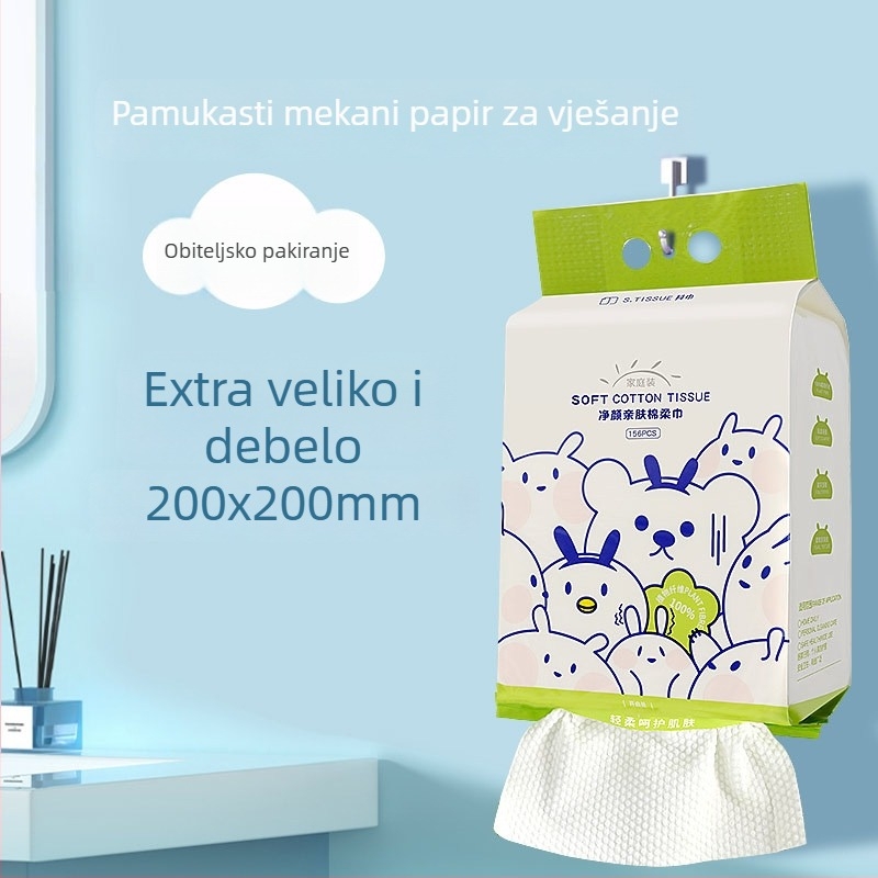 Shake towel jednokratna maramica za lice, zidna krpa za čišćenje, mokro/suho dvostruka uporaba, od drvenih vlakana