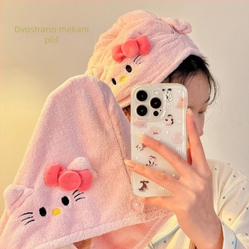 Kapa za sušenje kose, koralni baršun, Lemon book, 30–49 g