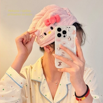 Kapa za sušenje kose, koralni baršun, Lemon book, 30–49 g