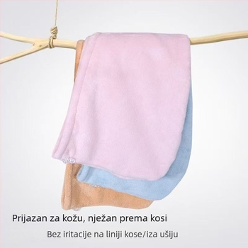 Kapica za sušenje kose od koralnog flisa, 150D vlakno, 80–99 g, prilagodljivo