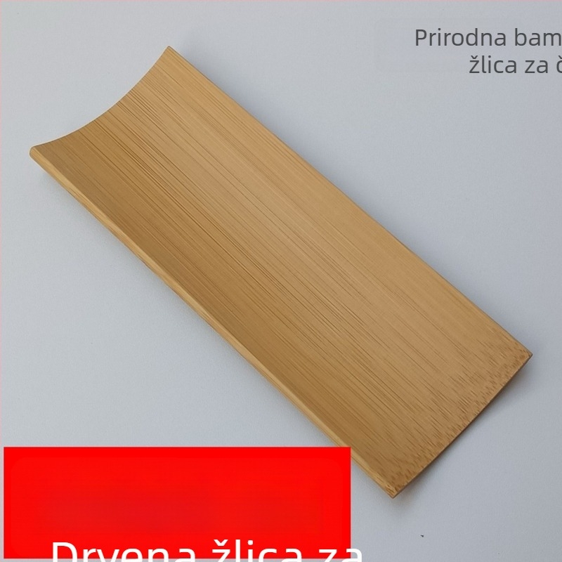 Bambus dodaci za čajnu ceremoniju, držač ručnika za čaj i držač čajnih listova, rekviziti za čajnu umjetnost (Bambus; lansiranje 2016; logotip otisnut; težina 200 g)