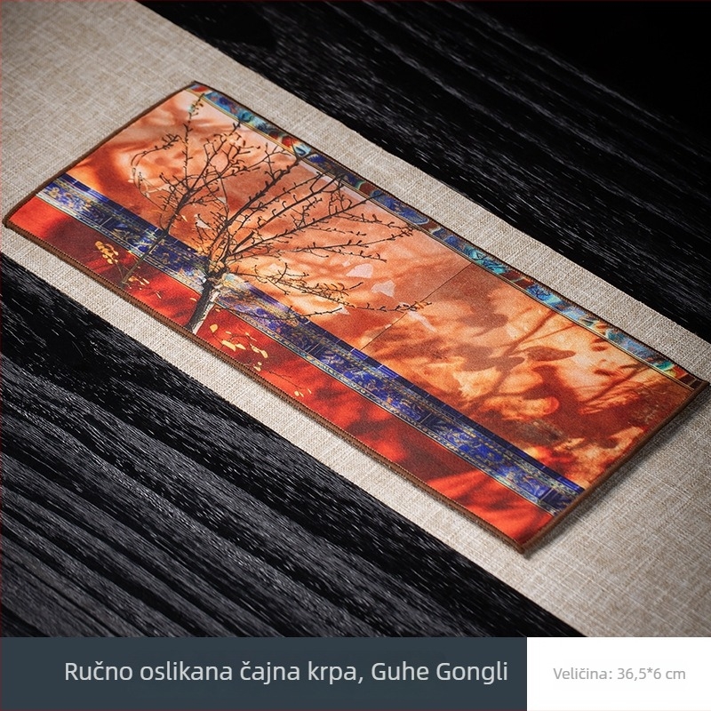 Modesty kuhinjska krpa za čaj, tkanina, tisk logotipa, kineski stil, izdanje 2024
