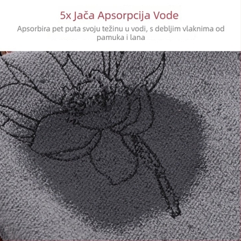 Čajna krpa, 3‑slojna debela, brza apsorpcija, 80% poliester / 20% poliamid, 30 g, apsorpcija 26–30 s