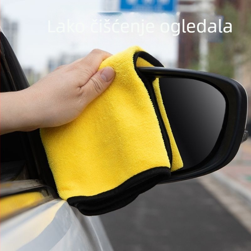 Krpa za pranje automobila, debela, od ultra finih vlakana, apsorbira vodu, bez dlačica, velika za unutarnje staklo