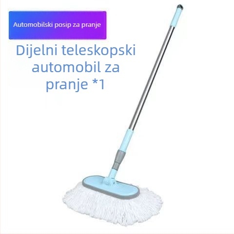Mop za pranje automobila s mikrovlaknima, mekane dlačice, teleskopska duga drška