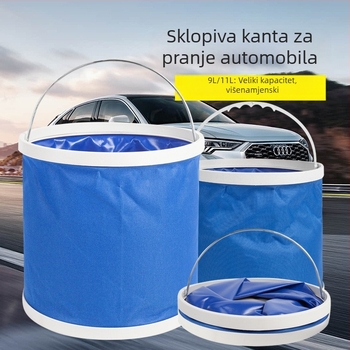 Sklopiva kanta za pranje automobila, prijenosna vanjska višefunkcionalna kanta 11L