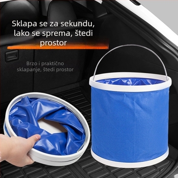 Sklopiva kanta za pranje automobila, prijenosna vanjska višefunkcionalna kanta 11L
