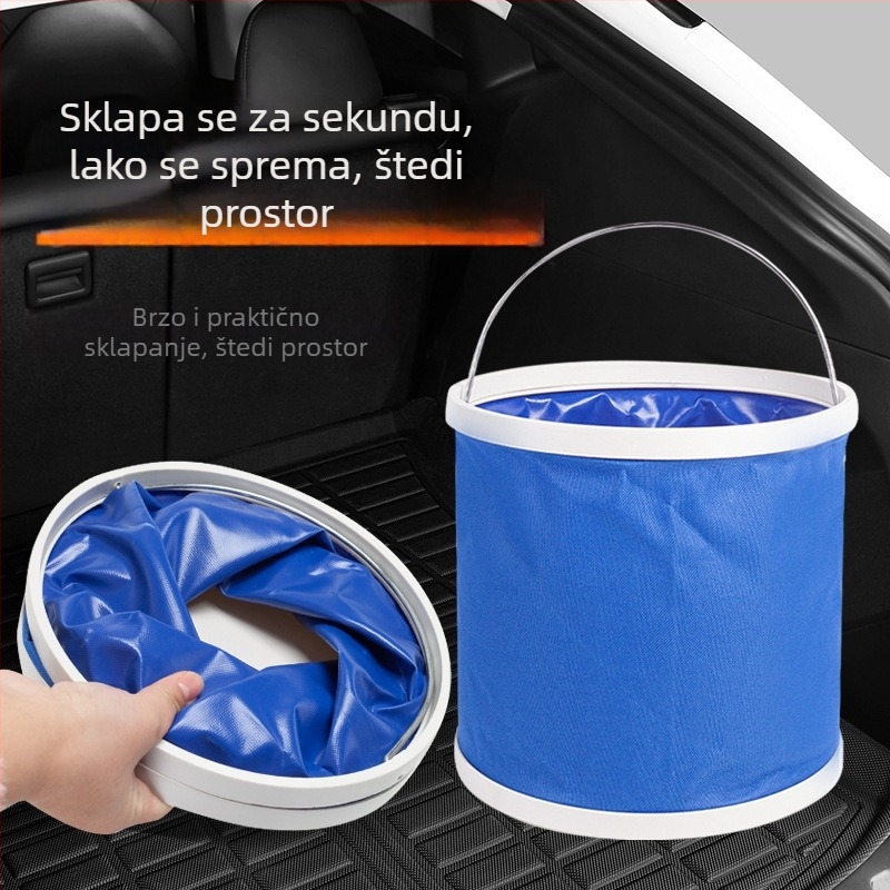 Sklopiva kanta za pranje automobila, prijenosna vanjska višefunkcionalna kanta 11L