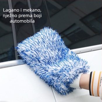 Zhongheng Rukavice za pranje automobila – Coral fleece, vlaknaste rukavice za pjenu i čišćenje
