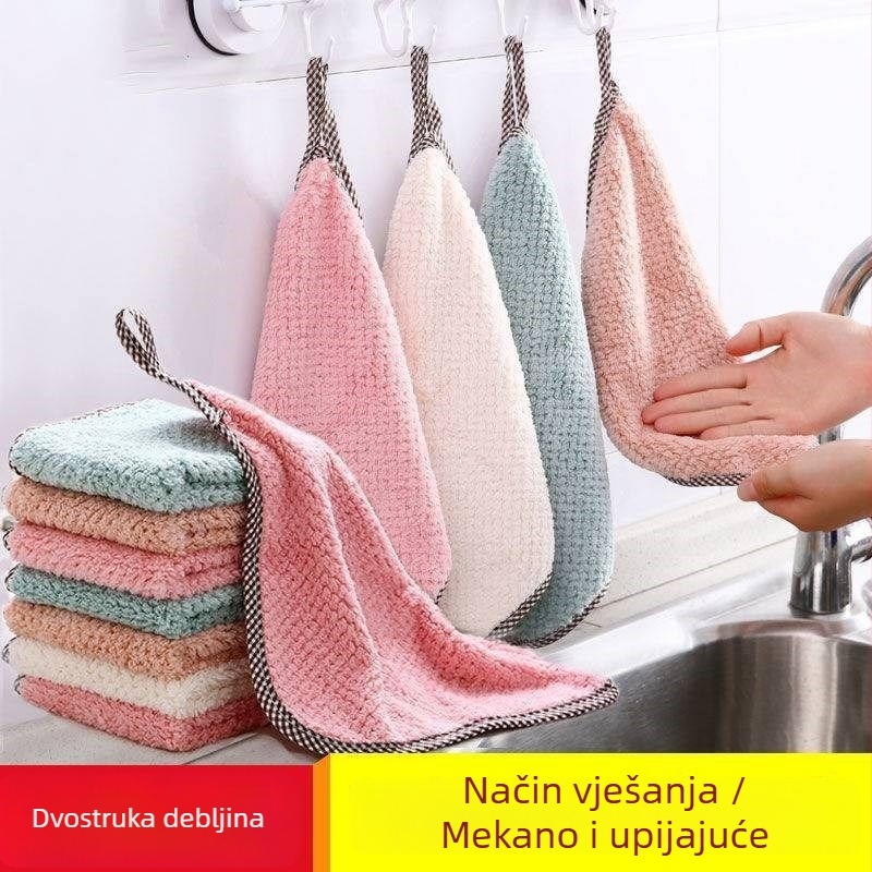 Najlon kuhinjska krpa, debela, bez vlakana, upija vodu, za čišćenje kuhinje