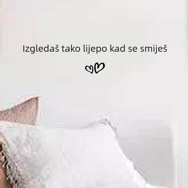 You look good when you smile – Tekstualna naljepnica za zid za unutarnju dekoraciju, pogodna za kafiće, trgovine odjećom, ogledala i staklena vrata