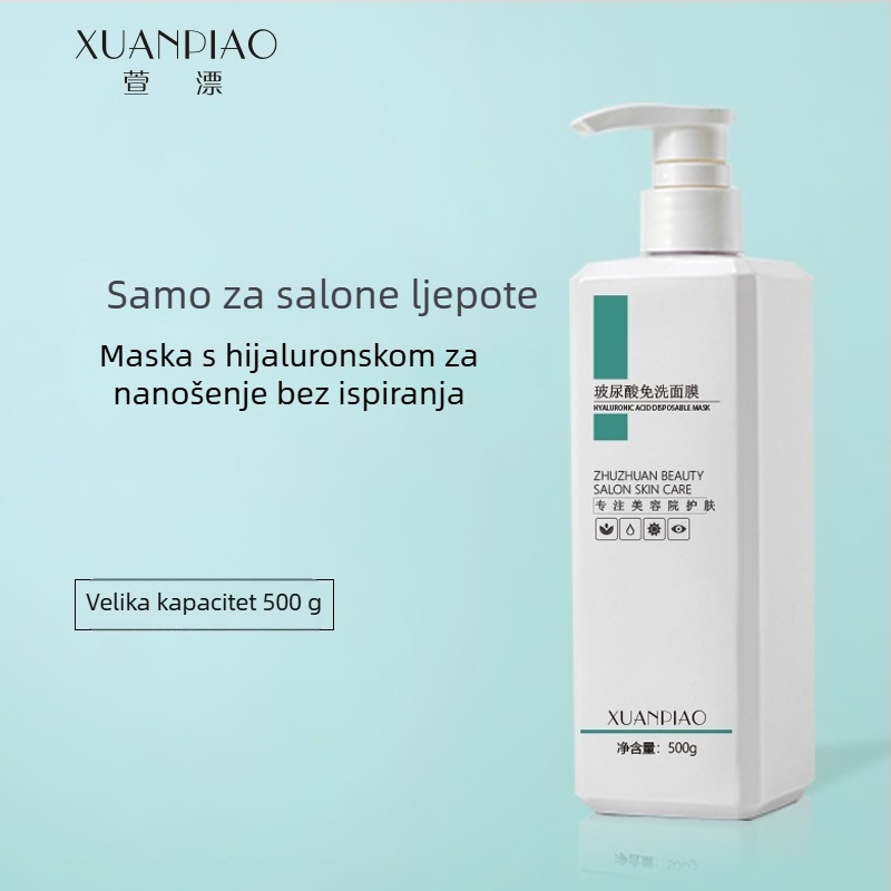 Maska s hijaluronskom kislinom bez ispiranja – noćna hidratacija, hidratacija i stanjivanje pora, baza-film za nanošenje, krem-gel formula (Brand Xuan Piao; Hidratantno)