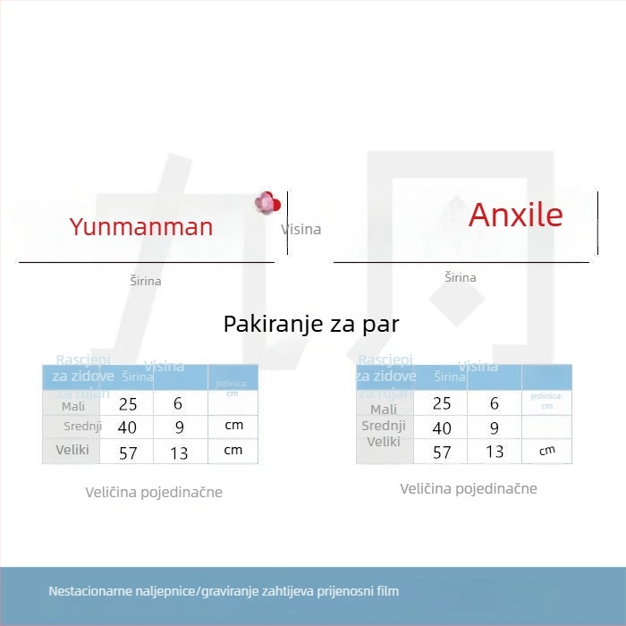 PVC naljepnica za staklena vrata s protivudarnim učinkom, dekorativna linija za dnevni boravak, balkon i kuhinju — moderan minimalistički stil, brend Unique