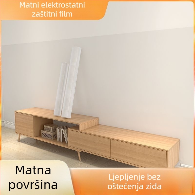 Naljepnica za zid – aluminijska folija, vatrootporna, za vanjsku upotrebu, jednobojni uzorak, jednostavan i moderan stil