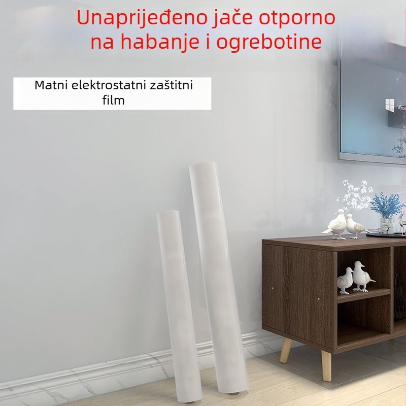 Naljepnica za zid – aluminijska folija, vatrootporna, za vanjsku upotrebu, jednobojni uzorak, jednostavan i moderan stil