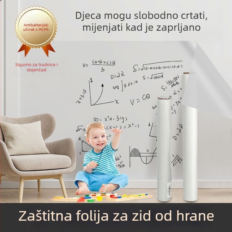 Naljepnica za zid – aluminijska folija, vatrootporna, za vanjsku upotrebu, jednobojni uzorak, jednostavan i moderan stil