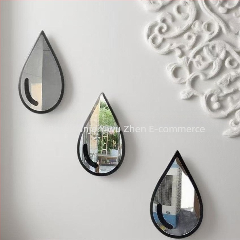 Akrilno zidno ogledalo, samoljepljivo, jednostavan stil, 1 komad, dekorativno za dnevnu sobu, spavaću sobu, radnu sobu, kupaonicu