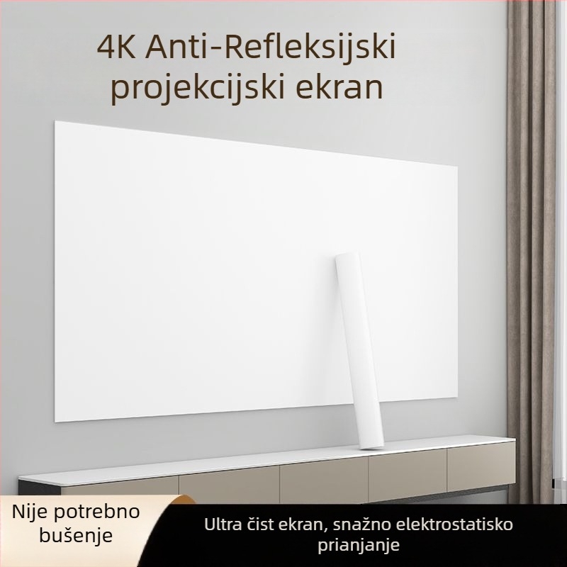 Projektor zidni naljep – aluminijska folija, protupožarna, za vanjsku upotrebu, jednostavan modern stil s ogledalom