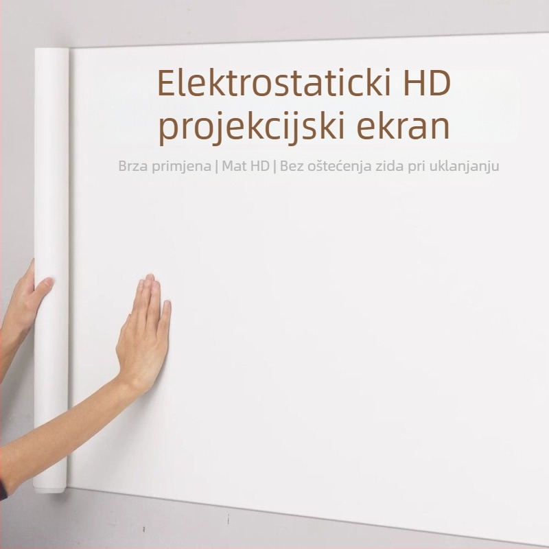 Projektor zidni naljep – aluminijska folija, protupožarna, za vanjsku upotrebu, jednostavan modern stil s ogledalom