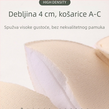 Podložak za grudnjak s debljinom 4 cm/2,5 cm, za male grudi, umetak od ultra debelog spužvastog materijala, vizualno veće grudi