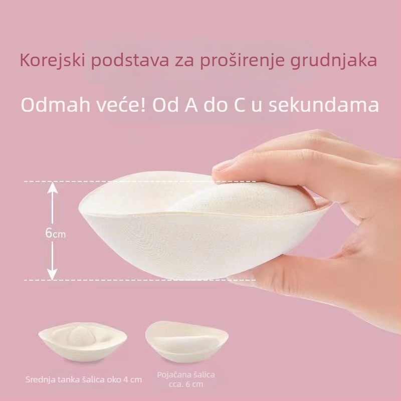 Jastučić za grudnjak – prozračna spužvasta umetka, tanak sloj, poboljšava oblikovanje