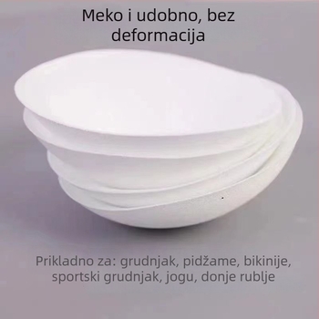 Pamučni pidžama set s jastučićem za poprsje, prozračan materijal, tanak materijal, zadržava oblik