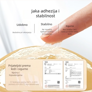 Silikon V-oblik plasti za grudi, dvostrano ljepilo, nevidljive, debela verzija