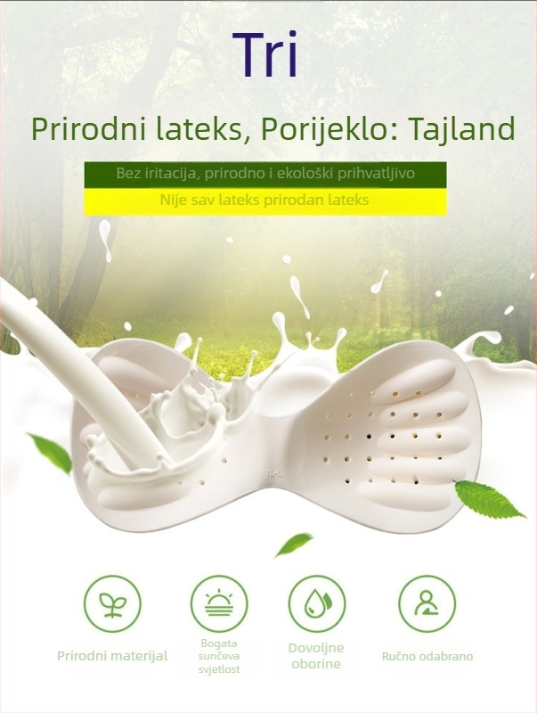 Grudnjak od tajlandskog lateksa, prozračan, tanak profil, Goddess Proportions