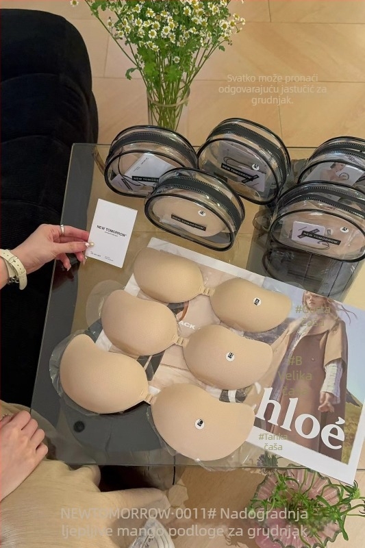 Podložci za grudnjak s oblikom manga - bežični, nevidljivi, push-up, najlon